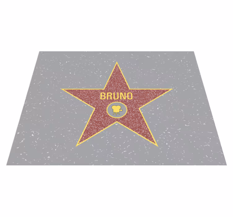 Alfombra vinílica personalizable reconocimiento de estrellas - TenVinilo