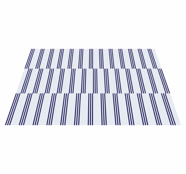 Alfombra vinílica salón diseño rayas marinas - TenVinilo
