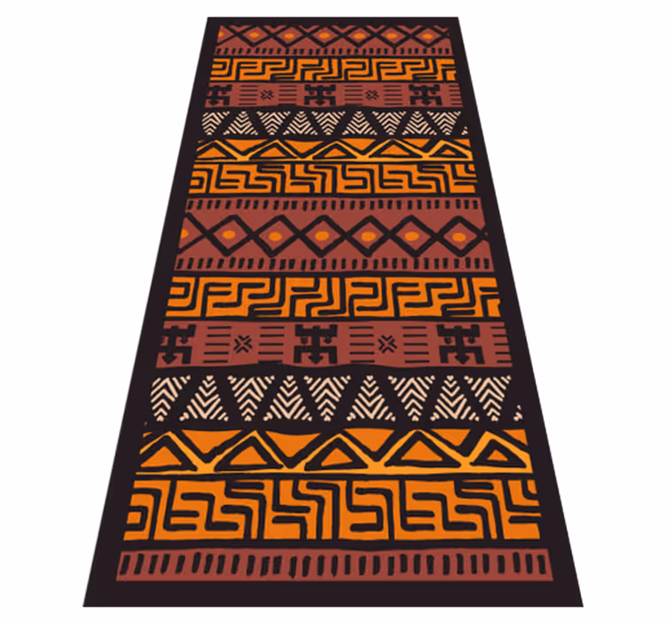 Alfombra vinílica étnica estilo africano - TenVinilo