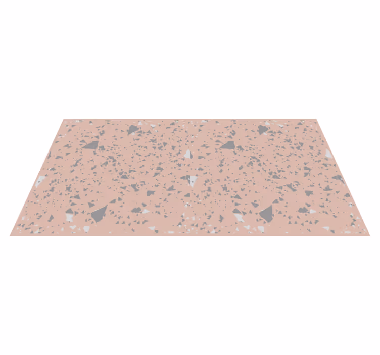 Alfombra vinílica imitación mármol salpicado rosa - TenVinilo