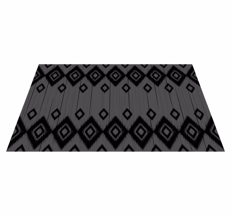 Alfombra vinílica cocina diseño de diamante negro - TenVinilo