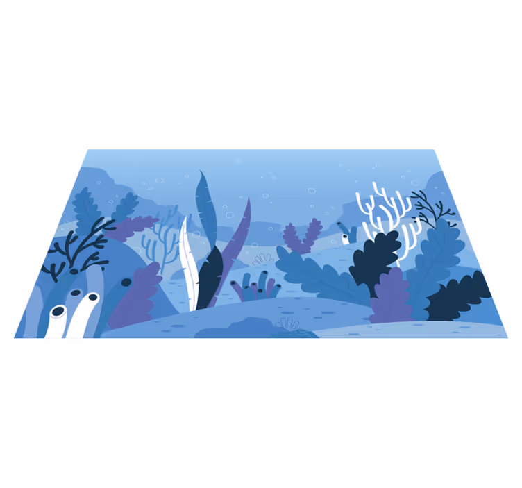Alfombra vinílica naturaleza paisaje subacuático - TenVinilo