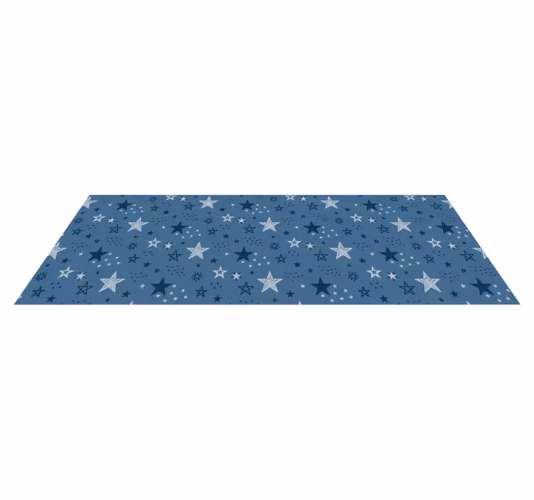 Alfombra vinílica estrellas cielo nocturno estrellado - TenVinilo