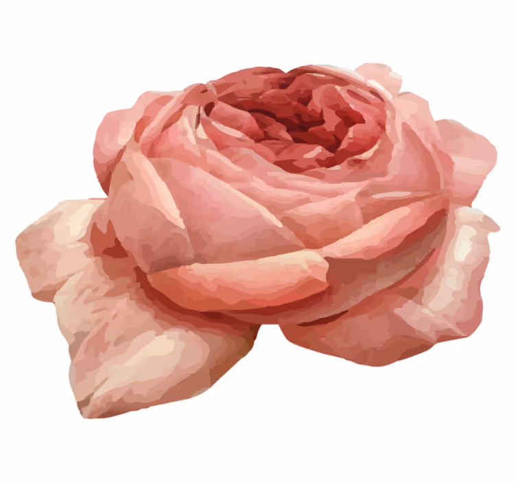 Alfombra vinílica flores exuberante flor rosa - TenVinilo
