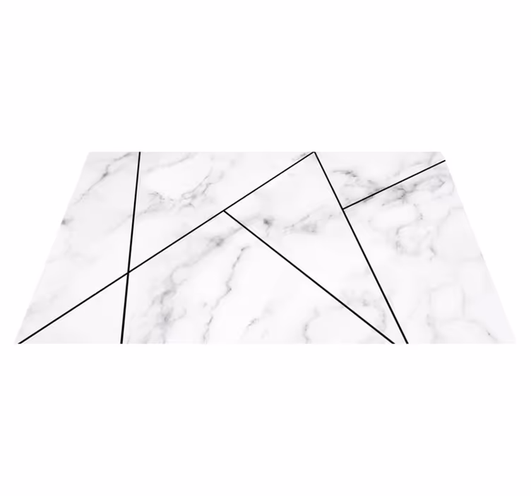 Alfombra vinílica imitación mármol diseño gris - TenVinilo