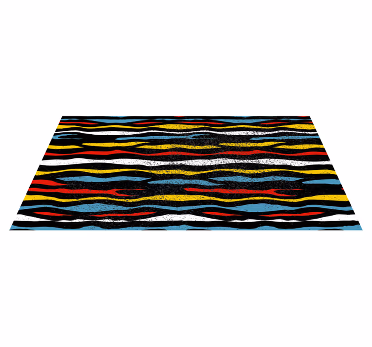 Alfombra vinílica vintage Patrón de cebra vintage - TenVinilo