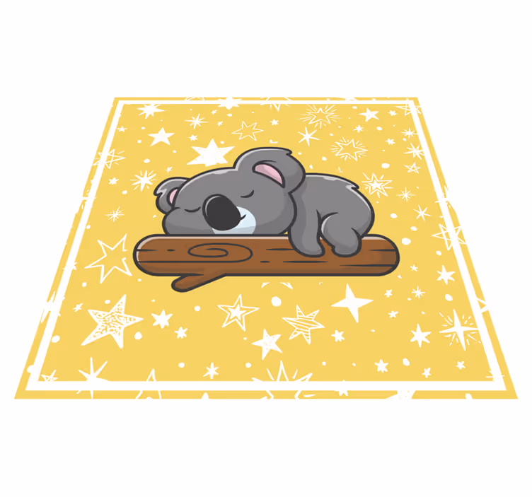 Alfombra vinílica bebé sueños de koala - TenVinilo