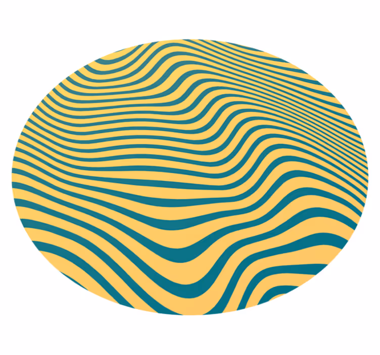 Alfombra vinílica rayas concepto de línea curva - TenVinilo