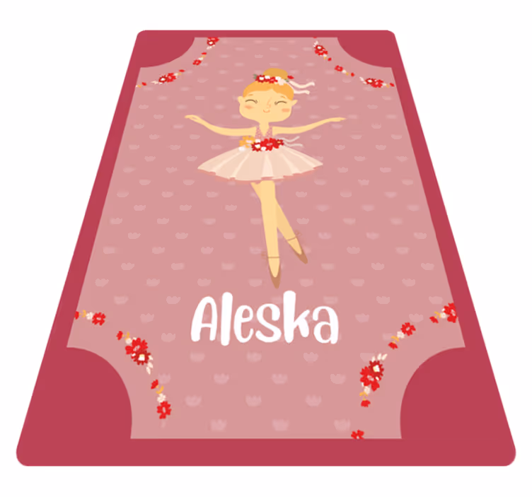 Alfombra vinílica personalizable pieza de bailarina - TenVinilo