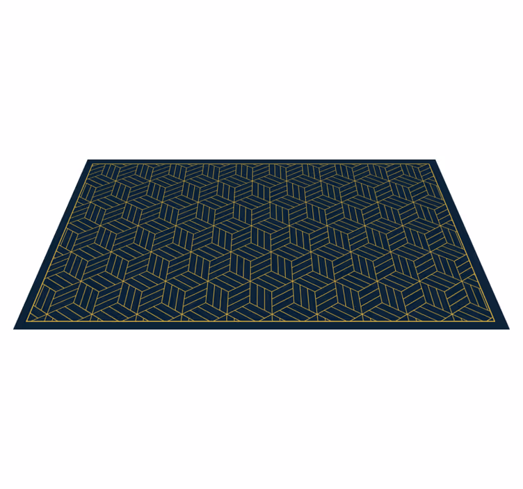 Alfombra vinílica moderna elegante motivo geométrico - TenVinilo