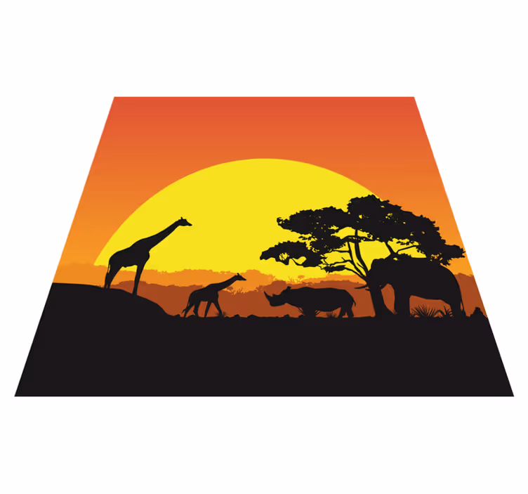 Alfombras vinílicas modernas Sabana africana - TenVinilo