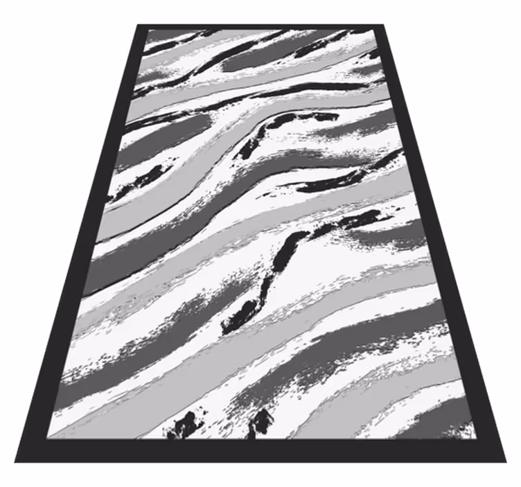 Alfombra vinílica animal print elegantes rayas de cebra - TenVinilo