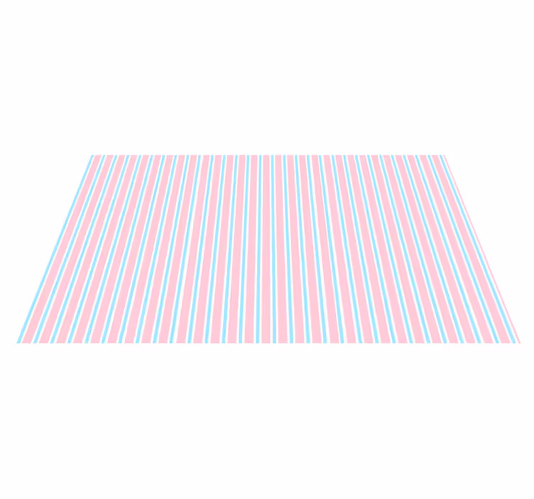 Alfombra vinílica dormitorio Elegantes rayas rosas y azules - TenVinilo