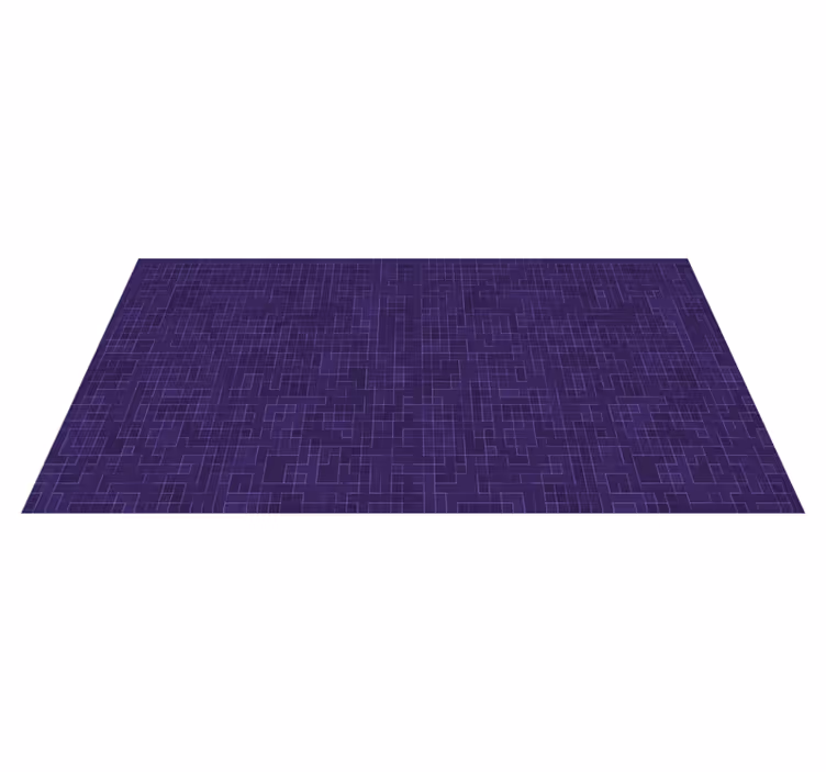 Alfombra vinílica geométrica gráficos con patrones morados - TenVinilo