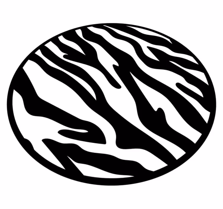 Alfombra vinílica animal print con estampado de cebra - TenVinilo