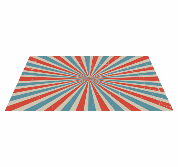 Alfombra vinílica geométrica explosión estelar radiante - TenVinilo