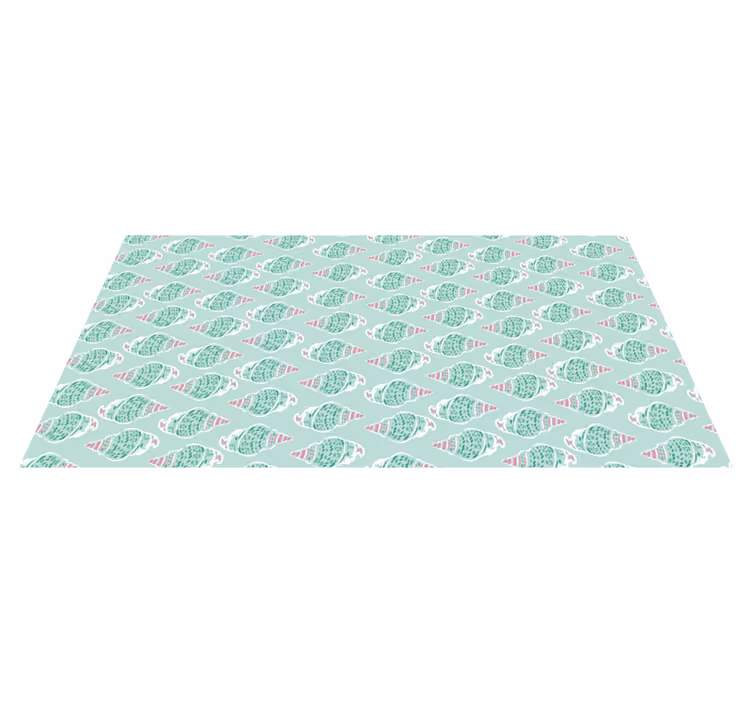 Alfombras vinílicas modernas Lindo estado de ánimo dulce conchas  - TenVinilo