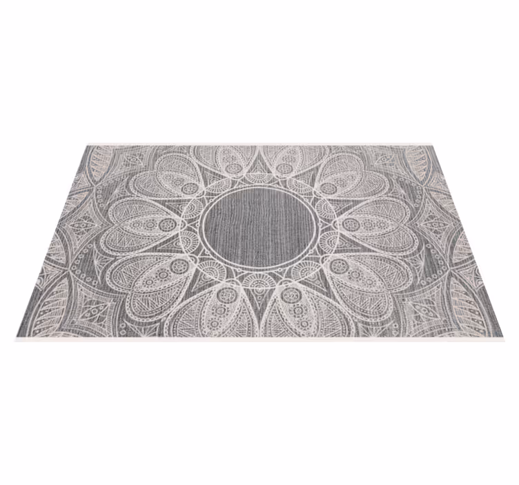 Alfombra vinílica mandala sofisticado motivo redondo - TenVinilo