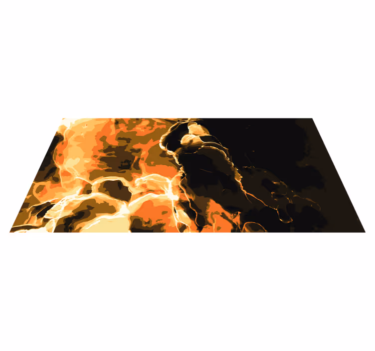 Alfombra vinílica imitación mármol efecto ardiente - TenVinilo