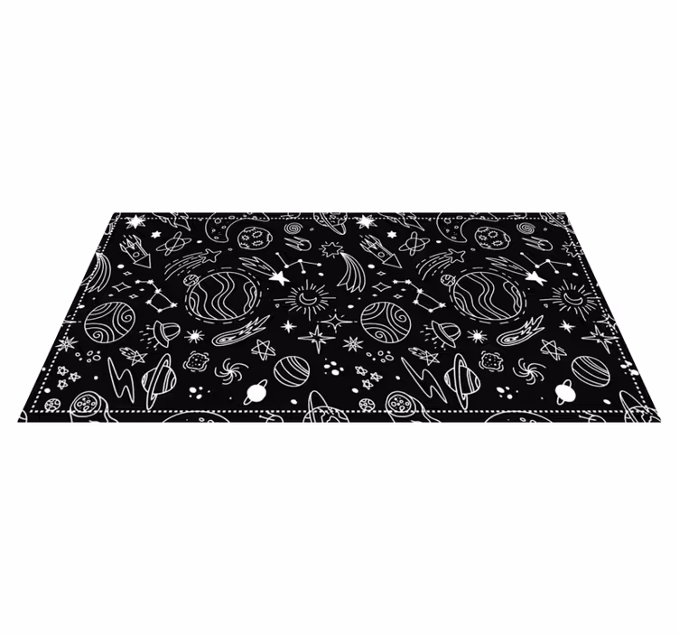 Alfombra vinílica estrellas patio de recreo celestial - TenVinilo