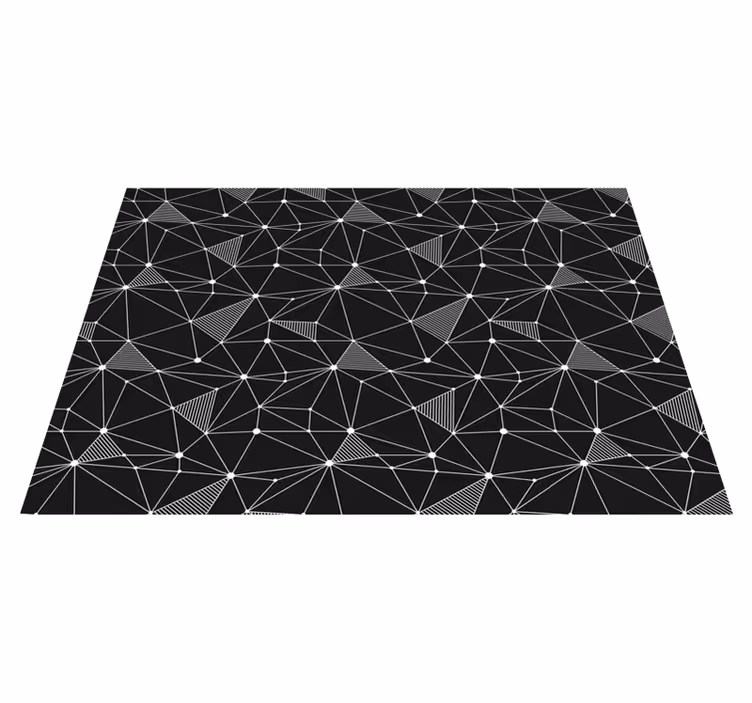 Alfombra vinílica geométrica formas geométricas atrevidas - TenVinilo