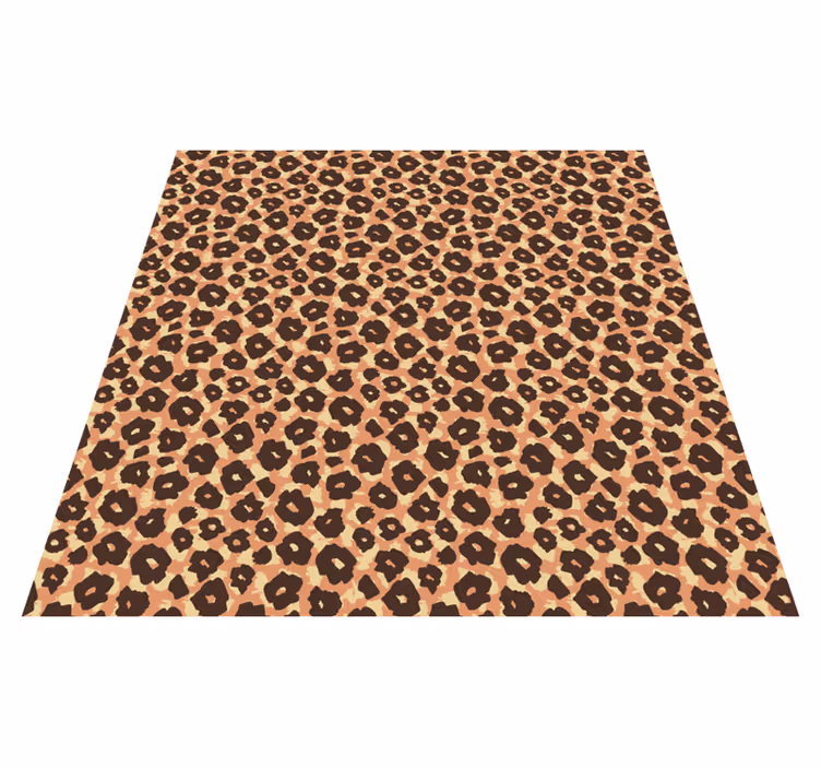Alfombra vinílica animal print mezcla de leopardo - TenVinilo
