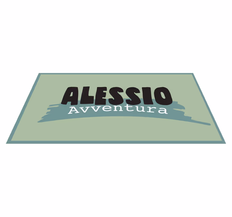 Alfombra vinílica personalizable estilo de aventura - TenVinilo