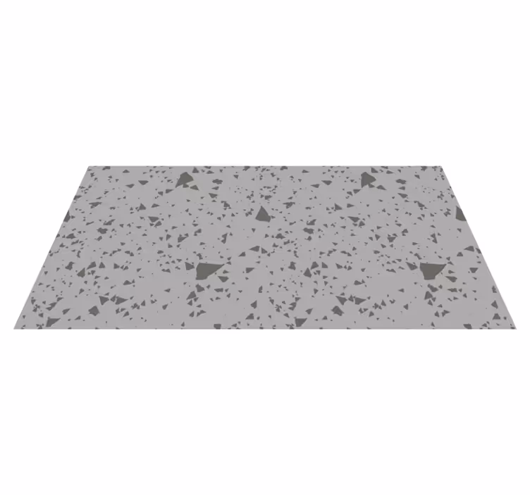 Alfombra vinílica imitación mármol patrón gris fragmentado - TenVinilo