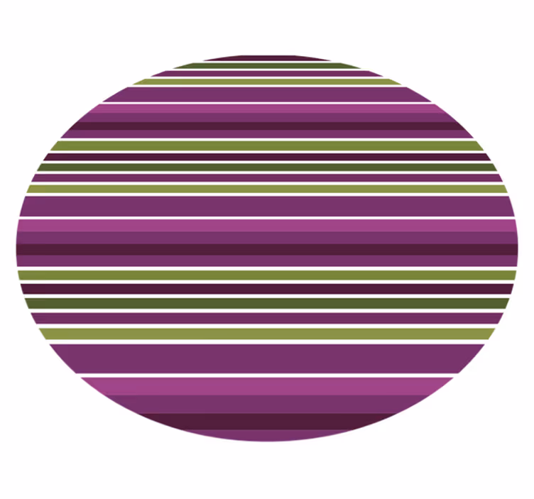 Alfombra vinílica rayas verde y morado - TenVinilo