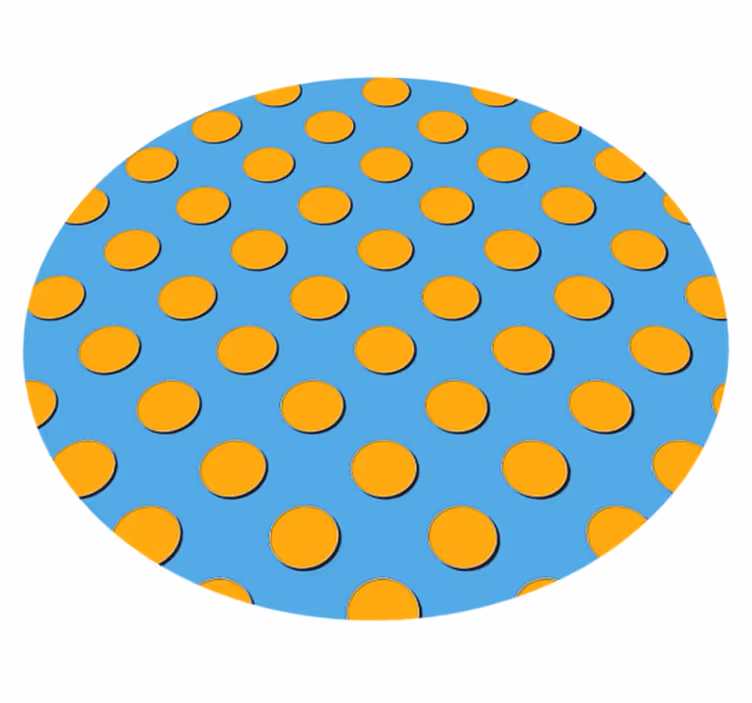 Alfombra vinílica dormitorio Patrón de puntos retro, fondo geomét - TenVinilo