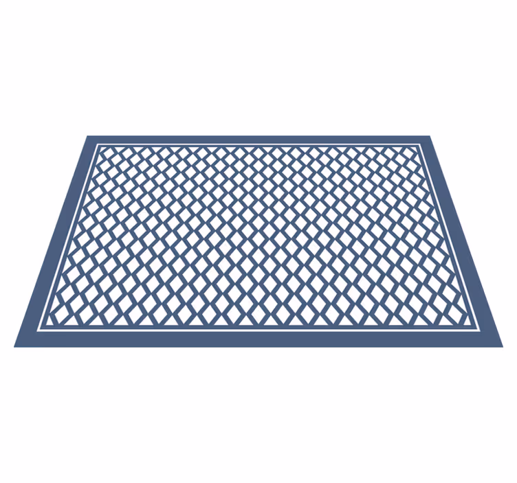Alfombra vinílica geométrica elegante motivo de diamantes - TenVinilo