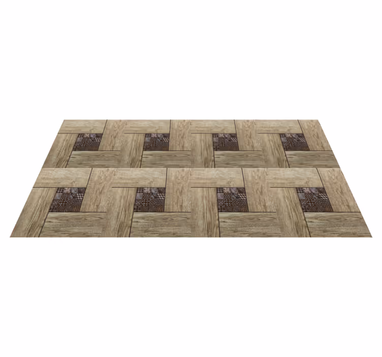 Alfombra vinílica imitación madera patrón texturizado - TenVinilo