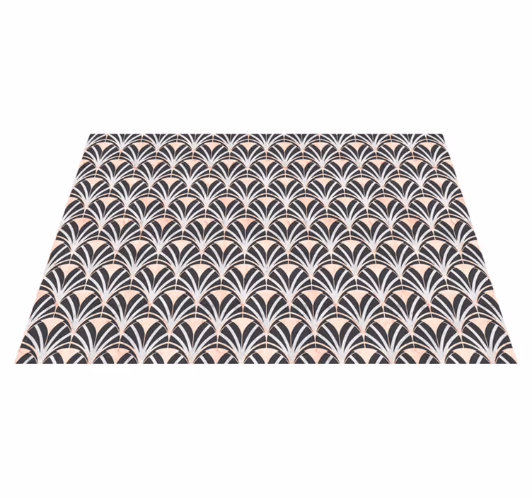 Alfombra vinílica textura patrón de hojas fluidas - TenVinilo