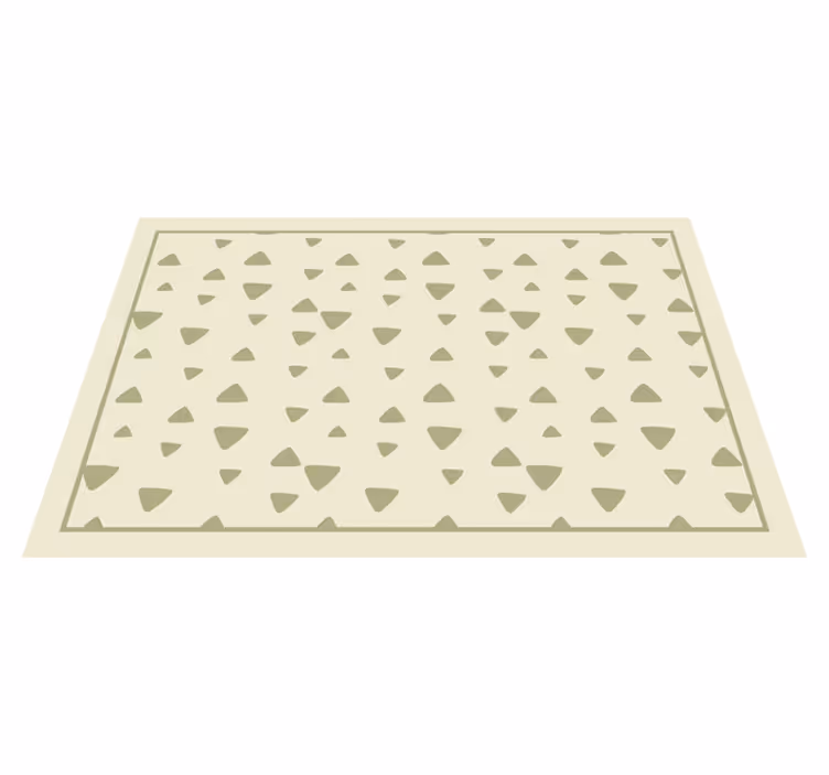 Alfombra vinílica geométrica patrón triangular - TenVinilo