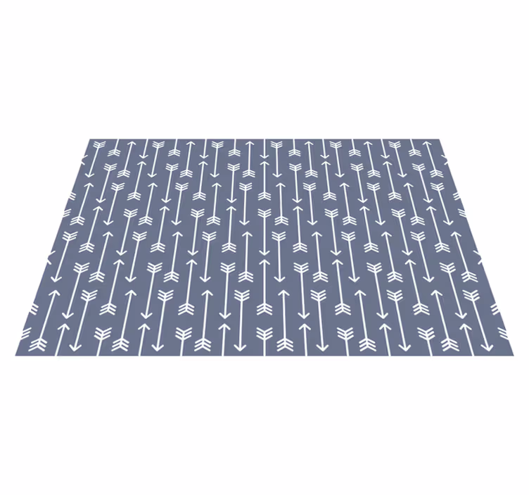 Alfombra vinílica rayas patrones de flechas - TenVinilo
