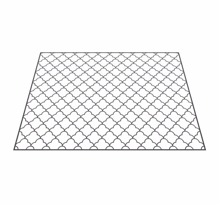 Alfombra vinílica geométrica con diseño de rejilla - TenVinilo