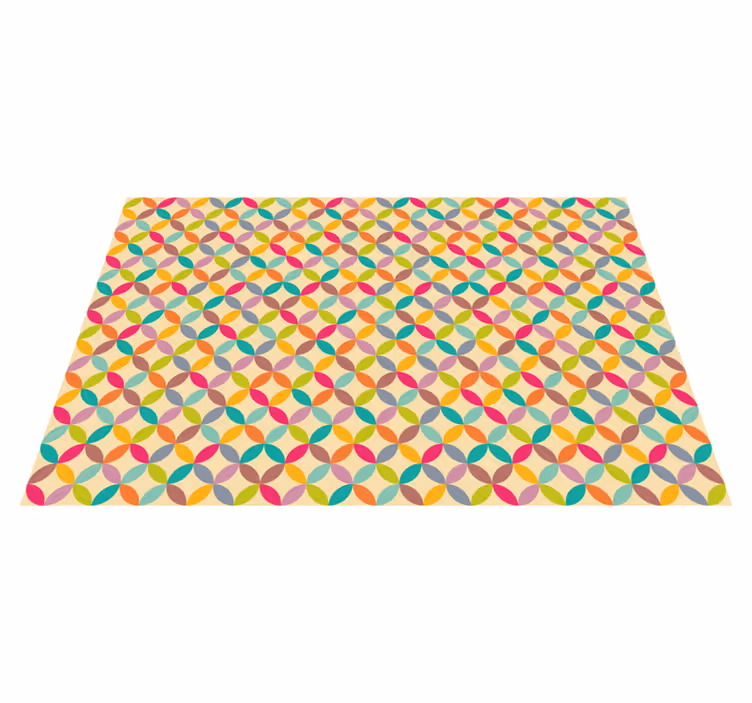 Alfombra vinílica geométrica colorido geométrico - TenVinilo