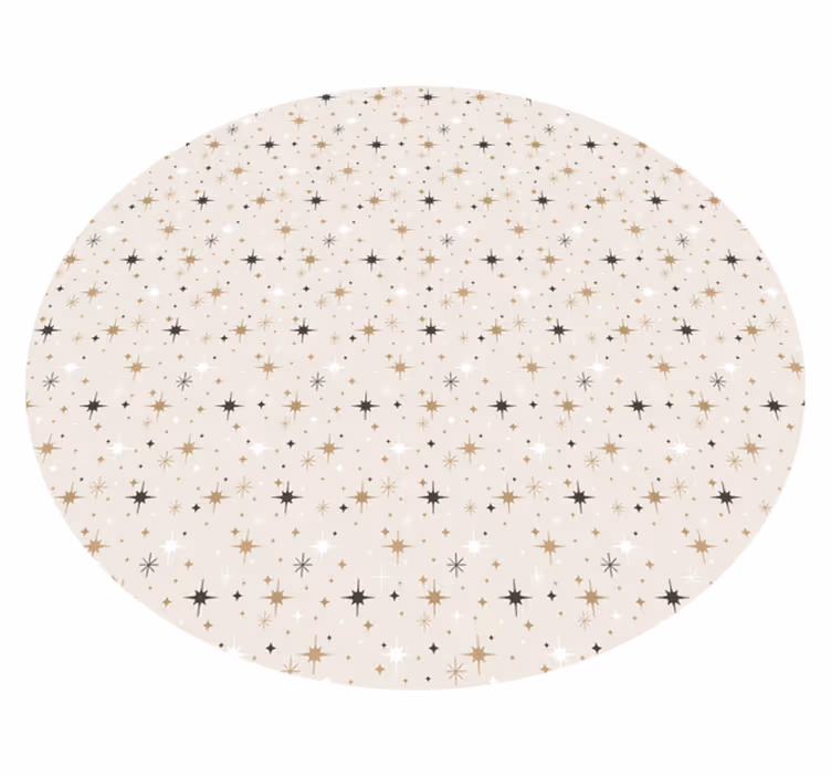 Alfombra vinílica estrellas patrón estrellado - TenVinilo