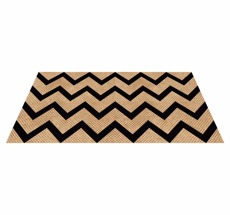 Alfombra vinílica geométrica textura chevron - TenVinilo
