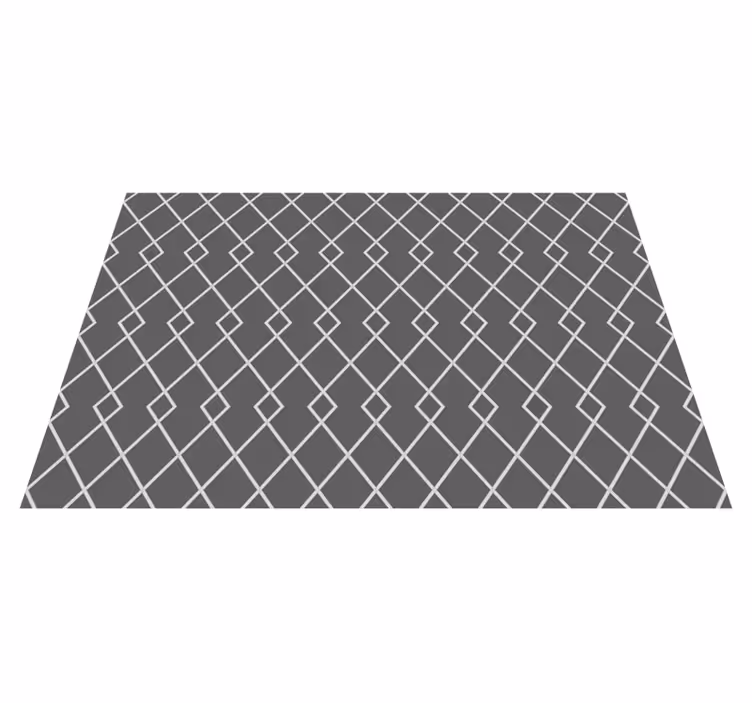 Alfombra vinílica geométrica elegante arreglo de diamantes - TenVinilo