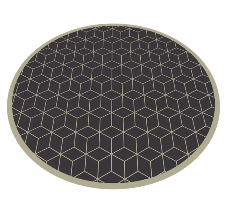 Alfombra vinílica con estampado geométrico - TenVinilo
