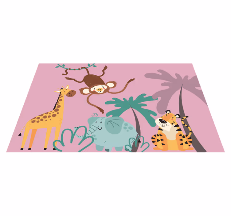 Alfombra vinílica infantil Jungla infantil "boho" - TenVinilo