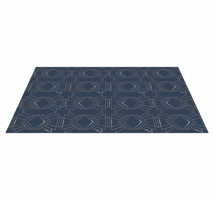 Alfombra vinílica geométrica cubierta de suelo geométrica - TenVinilo