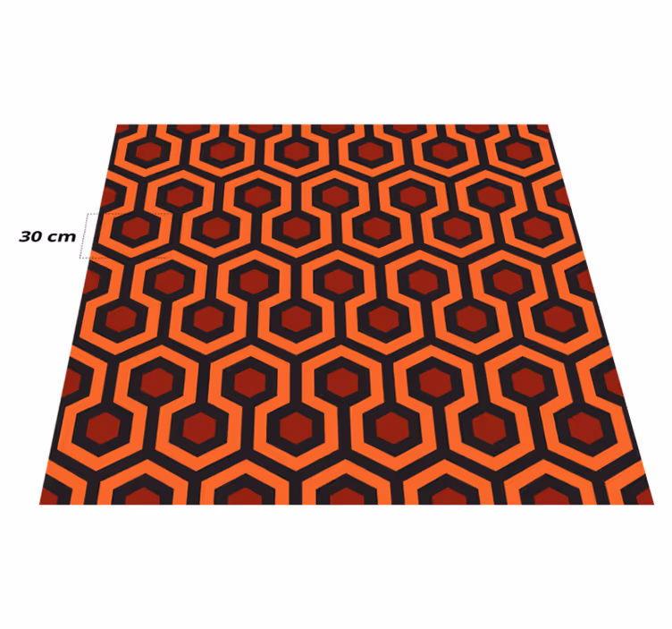 Alfombra vinílica geométrica Pasillo brillante - TenVinilo