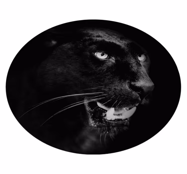 Alfombra vinílica negra pantera - TenVinilo