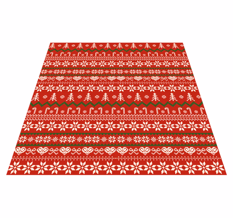 Alfombra vinilo navidad patrón de textilEl patrón de textil es un - TenVinilo
