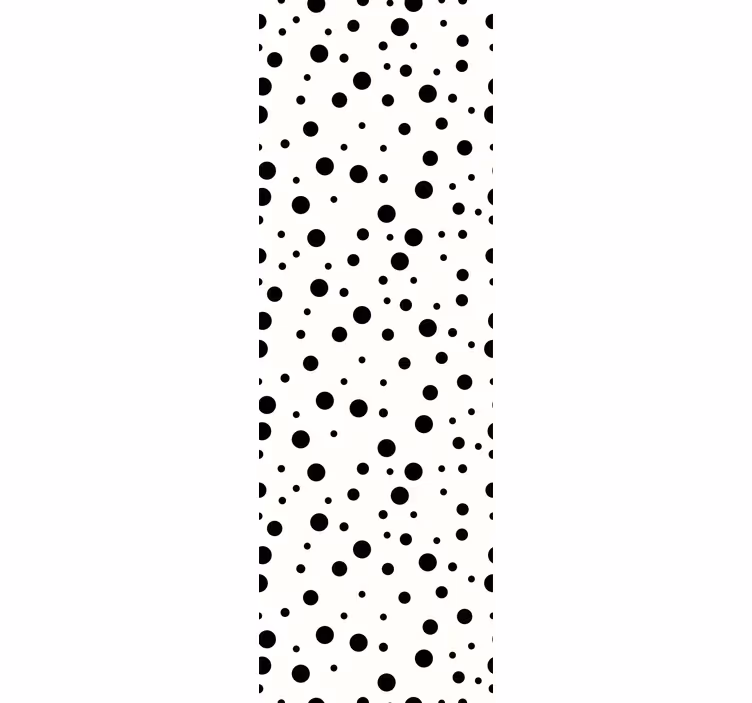 Papel tapiz círculos patrones circulares negros - TenVinilo