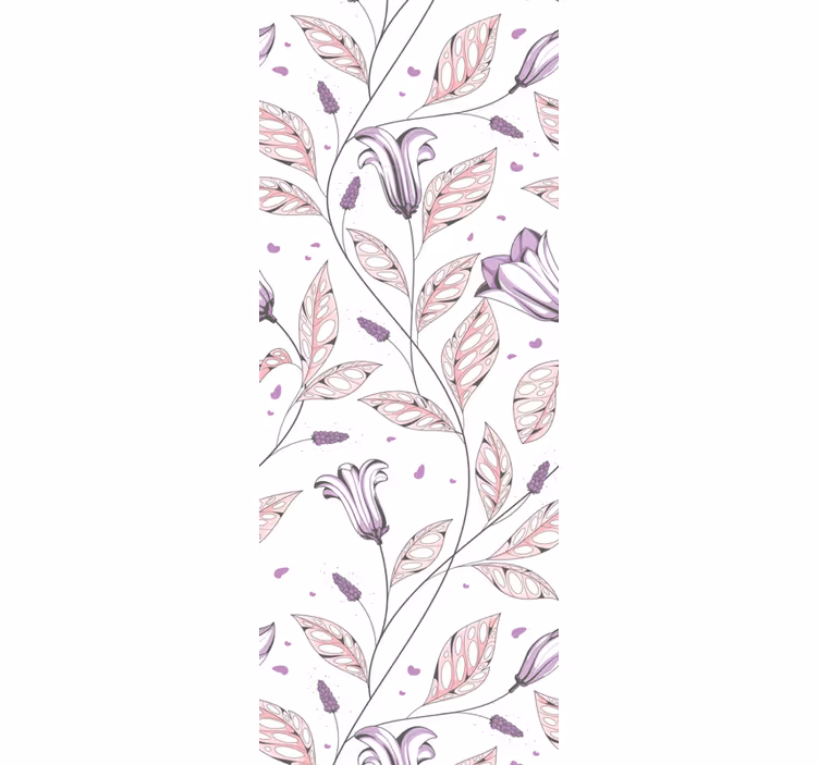 Papel tapiz flores diseño de armonía floral - TenVinilo