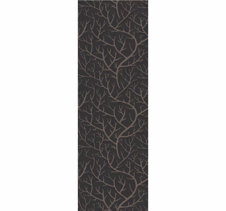 Papel tapiz árboles diseño gris ramificado - TenVinilo