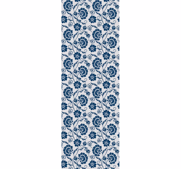 Papel tapiz flores diseño de enredadera floral - TenVinilo